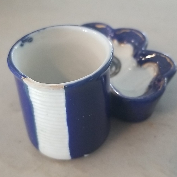 DELFT BLUE Antique Vtg Match Holder With Strike - Picture 6 of 7